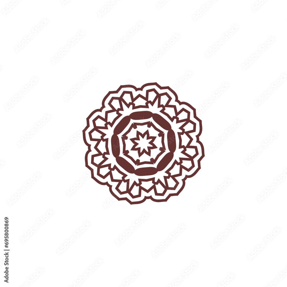 set of mandala poses in brown brown set of mandala poses in brown brown