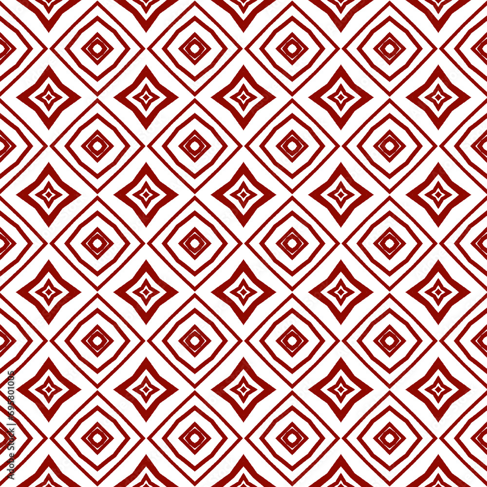 Ethnic hand painted pattern. Maroon symmetrical Ethnic hand painted pattern. Maroon symmetrical