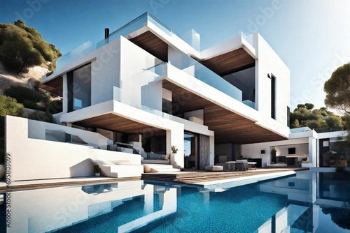 modern house with pool © Zahida
