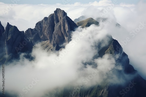 Enigmatic Phenomenon: Mountain Vanishes Into The Clouds