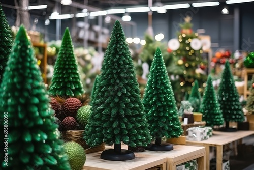 Discounted Green Artificial Trees Available For Purchase In Store Decor