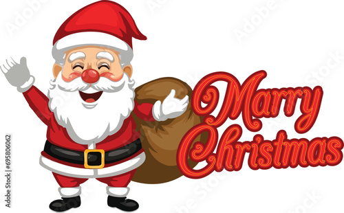 Marry christmas with santa