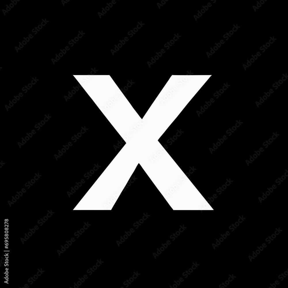 Obraz premium letter x logo