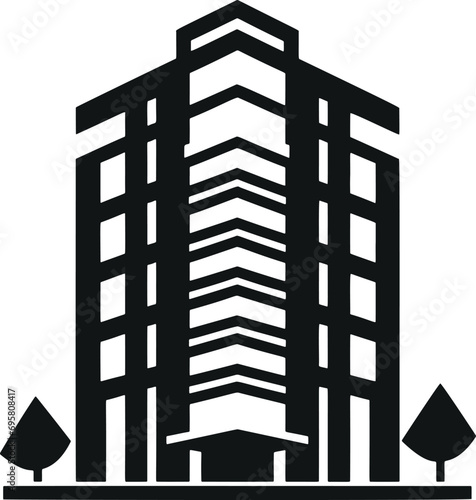 Sleek Minimalistic Building Vector Glyphs for Modern Design Projects