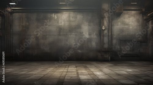 Empty urban industrial background with copy space © Natia