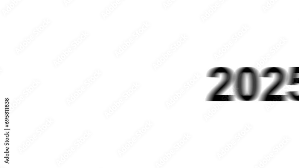 Animation set, 2025 year symbol. Animations: transparency, zooms, transition top to down, transition left to right, slide up to down, slide left to right Animation set, 2025 year symbol. Animations: transparency, zooms, transition top to down, transition left to right, slide up to down, slide left to right