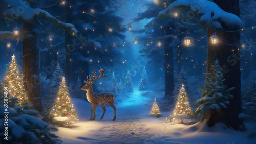 A Detailed Christmas Forest Experience