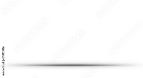 Horizontal shadow line. Shadow podium, table, shelf, stand. Realistic round and line shadow png and shadow effect. Format PNG. 