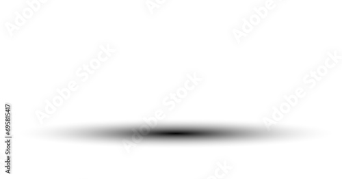 Horizontal shadow line. Shadow podium, table, shelf, stand. Realistic round and line shadow png and shadow effect. Format PNG. 
