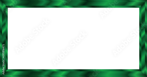 Jade Green Picture Frame On White