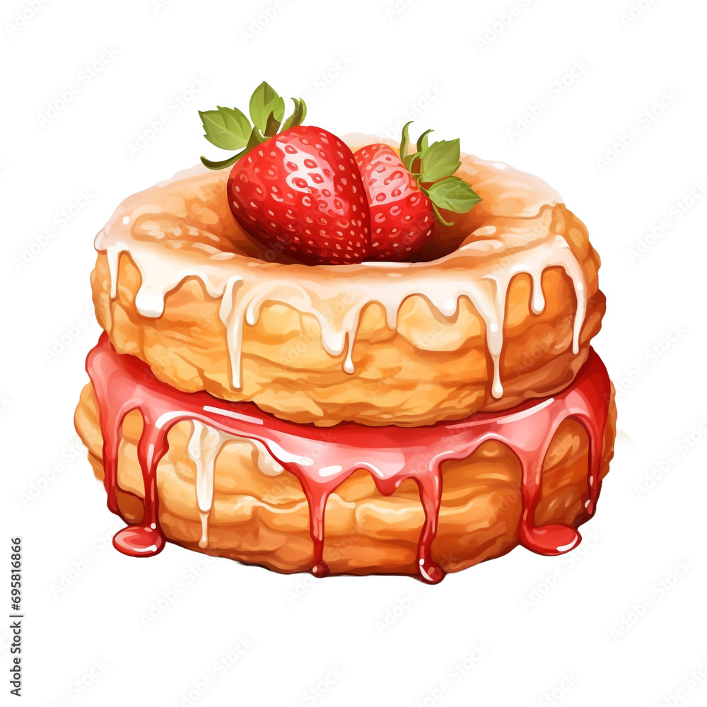 Cronut isolated on transparent background Cronut isolated on transparent background
