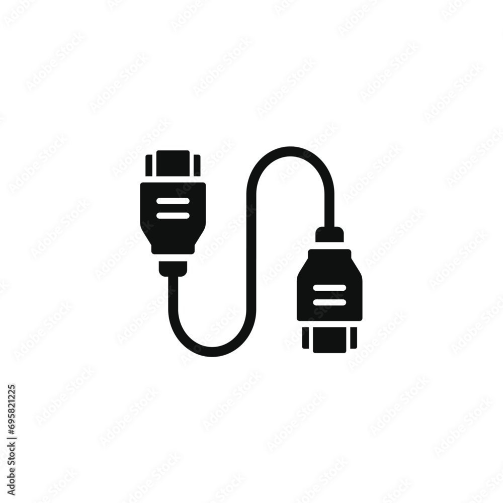 Hdmi icon isolated on transparent background Hdmi icon isolated on transparent background