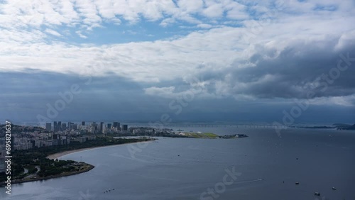 Wallpaper Mural Timelapse View of Santos Dumont Airport and Bay Area in Rio de Janeiro Torontodigital.ca