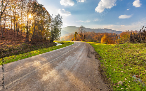 Asphalt road passing throug...