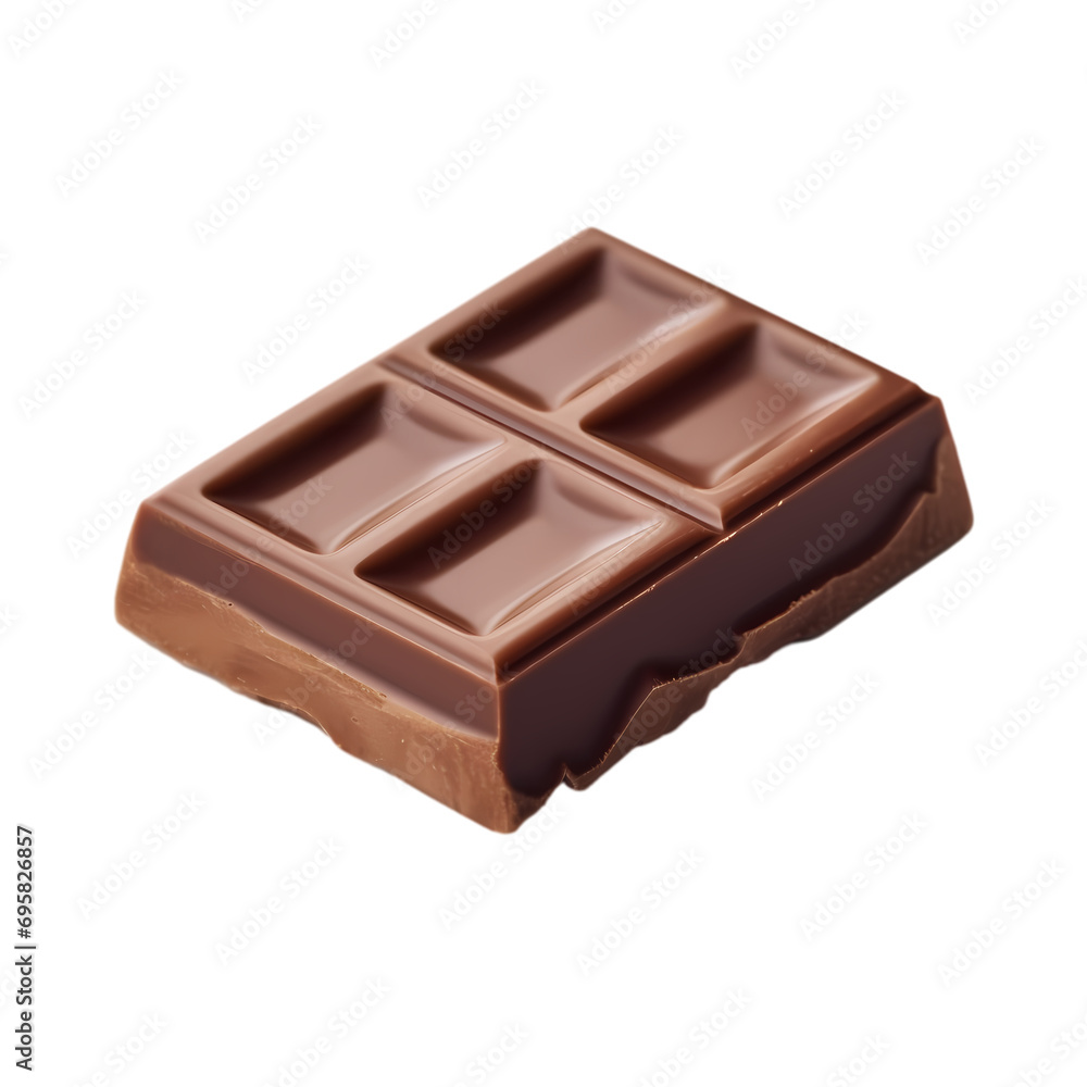 Chocolate bar isolated on transparent background Chocolate bar isolated on transparent background