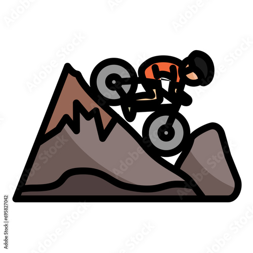 Downhill Icon