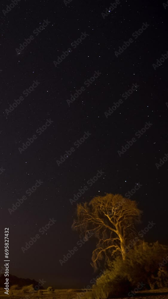 Time lapse of moving stars in night sky Time lapse of moving stars in night sky