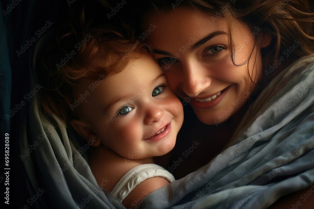 happy mother with baby. Smile of mother and child. Mom holding baby happy mother with baby. Smile of mother and child. Mom holding baby