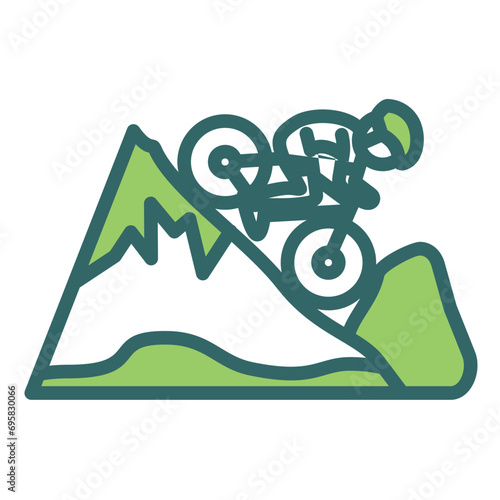 Downhill Icon