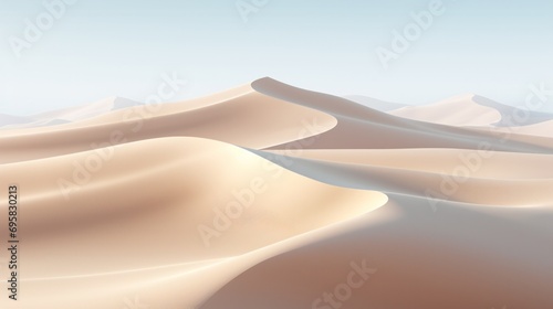 Tranquil Desert Dunes with Smooth Lines