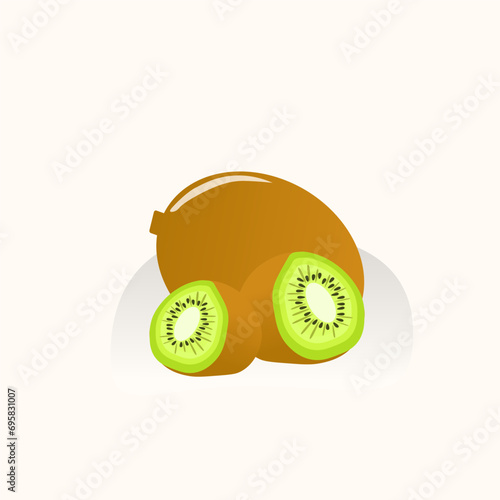 kiwi fruit, kiwi fruit slice, kiwi fruit vector