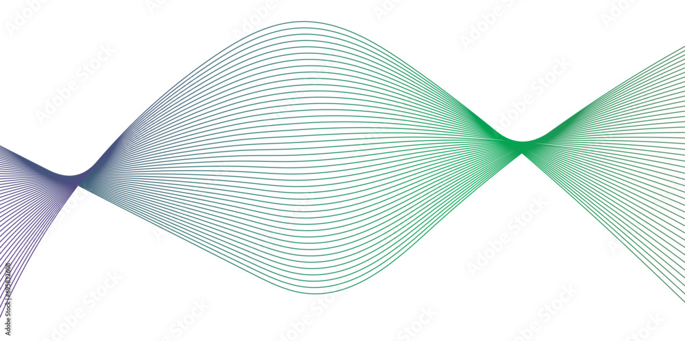 Fototapeta premium Abstract modern background futuristic energy sound waves technology concept background. Abstract background wave line in vector business texture. Pattern line blend curve flow futuristic background.