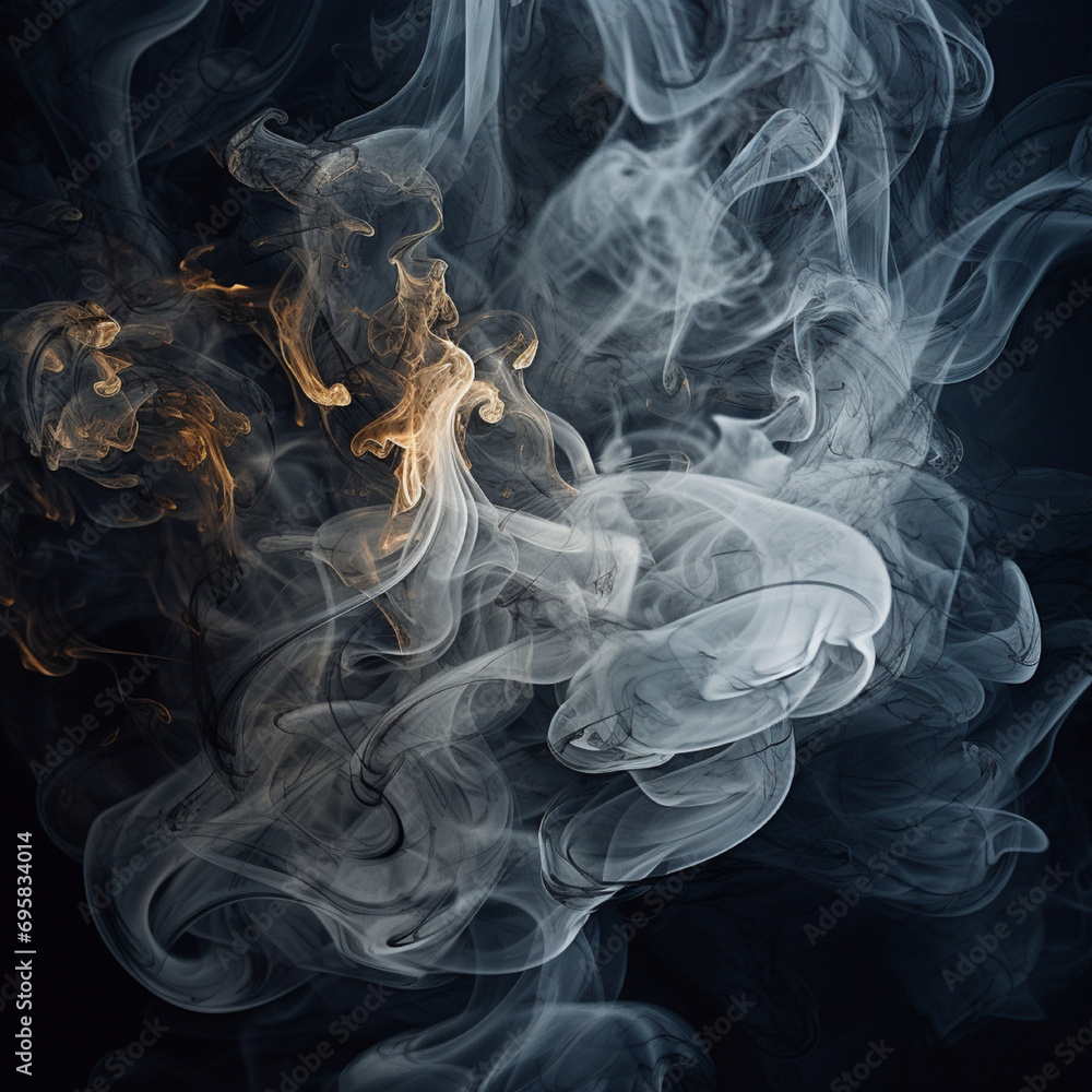 Smoke isolated on white background Smoke isolated on white background