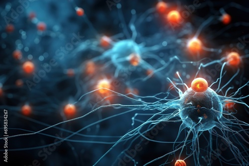 synapses and neural connections, human intellectual and mental activity, neurobiology. AI (artificial intelligence)