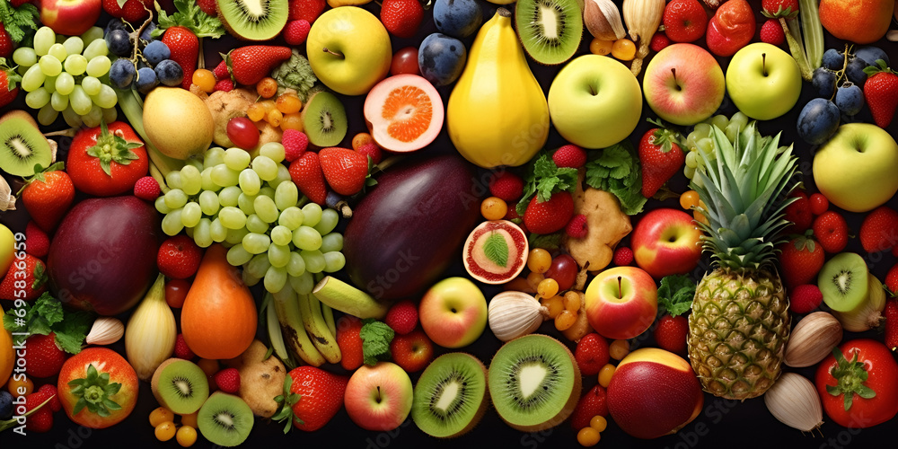 Obraz na płótnie all fruit backgrounds , jam , best for fruit advertisemen w salonie