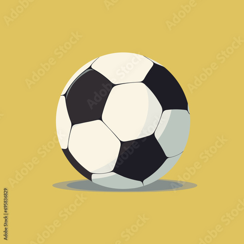 Soccer ball icon. Abstract football soccer ball for design logo  emblem  label  banner. Vector illustration