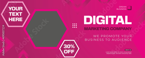 Trendy and creative banner design