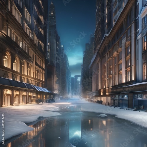 A society thriving within a city shielded beneath a colossal ice sheet on a frozen world3