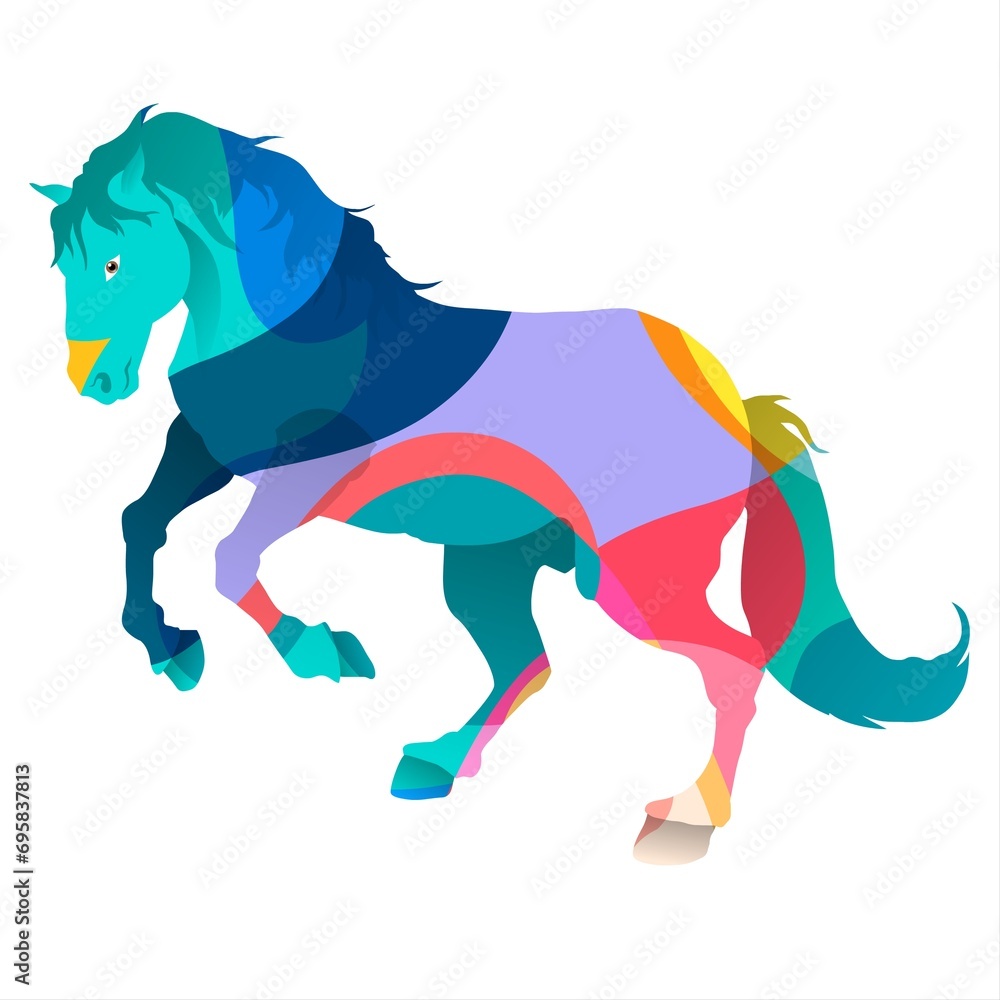 Horse vector silhouette isolated on a white background. Vector illustration. Horse vector silhouette isolated on a white background. Vector illustration.