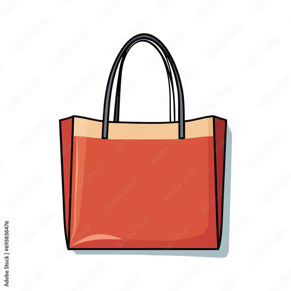 women red shopping bag isolated women red shopping bag isolated