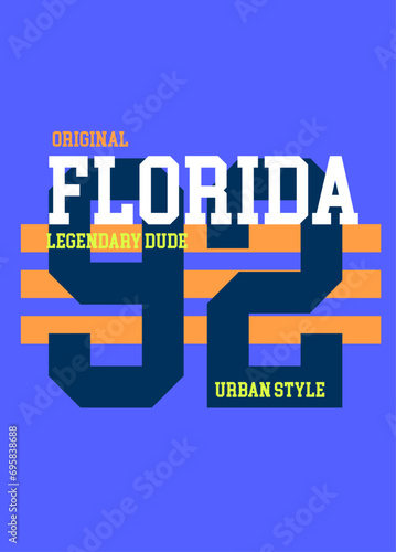 florida legendary dude,t-shirt design fashion vector