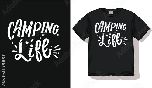 winter summer camping life t shirt design 