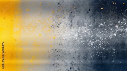 shiny Navy Blue, Mustard Yellow, and Gray sparkling aluminum foil, abstract background for design, metallic silver, rough edges, gradient blends, colorful textures