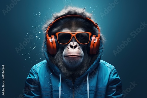 cool modern smart monkey photo