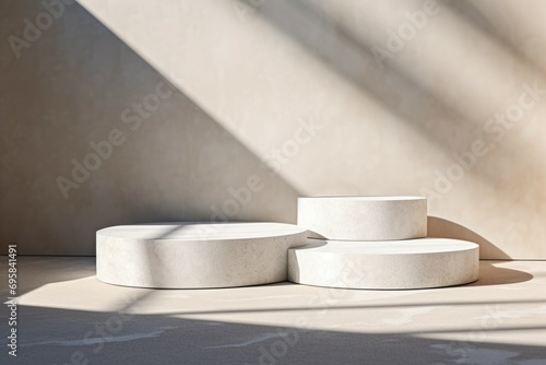 Wallpaper Mural Stone podium for display product. Background for cosmetic product branding, identity and packaging Torontodigital.ca