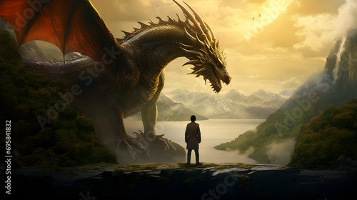 The lord and the faithful dragon