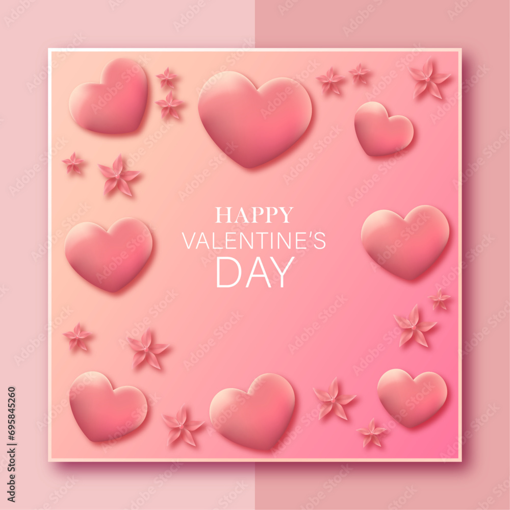 valentines background. the concept of a greeting or presentation for Valentine's day.