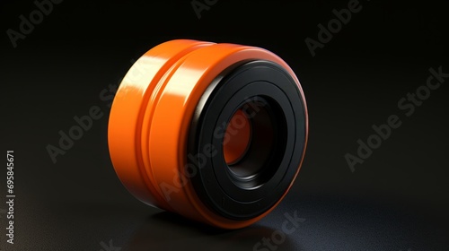Orange Mechanical Piston Seal for Hydraulic Equipment and Industrial Machinery Components photo