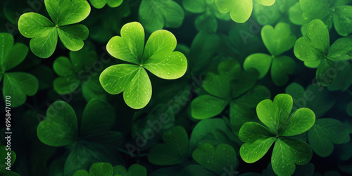 green clover leaves for Saint Patrick's day photo