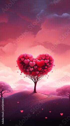 Valentine s day celebrantion background wallpaper concept