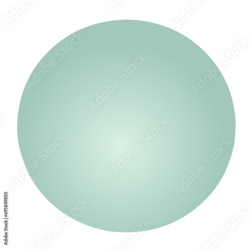 Color gradient, gradient circle, vector circle texture with holographic blurred abstract background. Watercolor gradient mint color