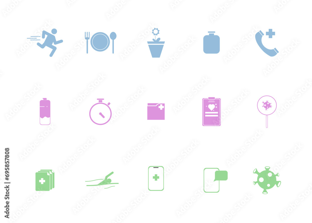 Health Icon Vector Collection Health Icon Vector Collection