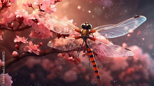 Romantic Beautiful Dragonfly. © Nazia