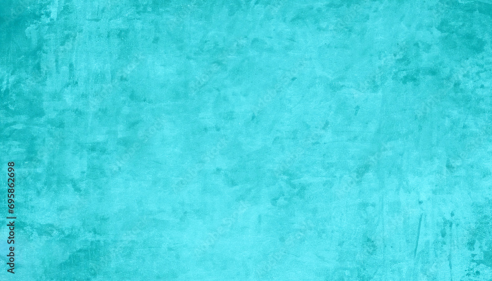 Textured turquoise background with various shades and brush strokes, distressed, grunge and scratches