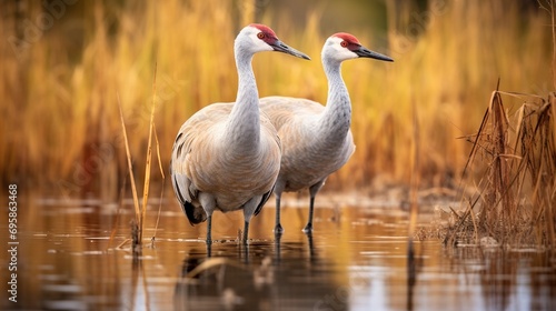 Sandhill Cranes at Crex Meadows Wildlife Area. © Nazia