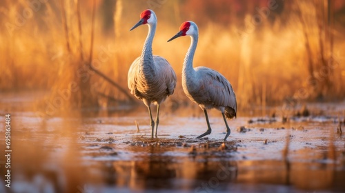 Sandhill Cranes at Crex Meadows Wildlife Area